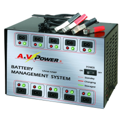 12V Battery Management System (10 Ports)